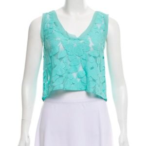 3.1 Phillip Lim Lace and Silk Top
